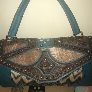 Matching heels and purse